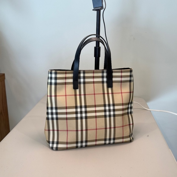 Burberry Nova Check Coated Canvas Satchel - Picture 3 of 11